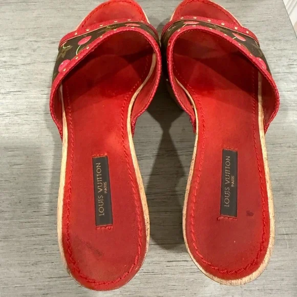 Louis Vuitton X Murakami Vintage Cherry Sandal - Picture 7 of 9